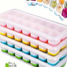 Yellow Ice Cube Trays Shein pc Silicone Honeycomb Lid Ice Cube Tray