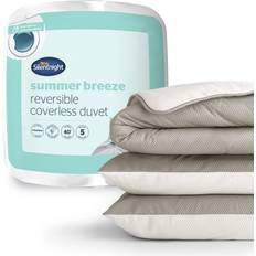 Silentnight NIZ10822 Duvet Cover Brown, White (220x160cm)