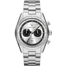Emporio Armani Chronograph Watch, Silver, Men Ilver