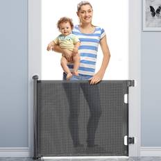 Child Safety Shein Retractable Baby Gates Mesh Child Gate Suitable For Kids Or Pets Easy Install With NoDrilling And Drilling Installation Modes Suitable For Doorways S