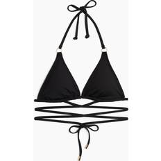 Bikini Tops H&M Padded Triangle Bikini Top Black