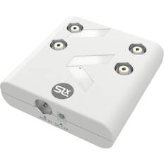 SLx TV Signal Booster Aerial Amplifier, Integrated 4G and 5G Filter, 4 Output, 4 Way Compact Amplifier Booster Box for TV