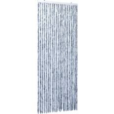vidaXL Flueforhæng 100x230 cm Chenille Sølvfarvet