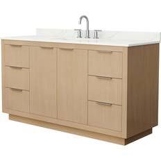 Beige Vanity Units for Single Basins Wyndham Collection Maroni (WDX15266)