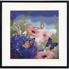 Multifarvet Diamond Paintings Craft ID Flowers & Butterflies 30x30cm