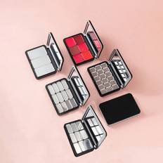 Makeup Cases Shein pc Empty Disk Powder Blusher Makeup Eye Shadow Replacement Storage Box Lipstick Subpackage Pressure Disk Box With Mirror DIY Eye Shadow Subpackage Mag