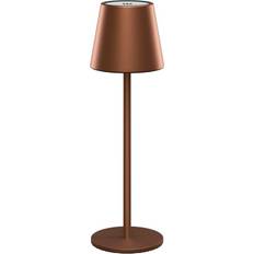 Opladelig led bordlampe Goobay Opladelig LED Bronze Bordlampe 36cm