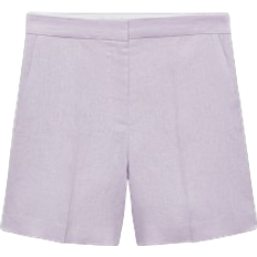 Recht - Vrouw Shorts Mango Straight Shorts - Light/Pastel Purple