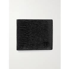Wallets & Key Holders Tom Ford Snake-Effect Leather Wallet - Men - Black