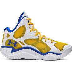 Foam - Unisex Basketball Shoes Under Armour Curry Spawn FloTro - White/Taxi/Versa Blue