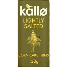 Kallo Corn Cake Thins, Wholegrain Lightly Salted Slices, Low