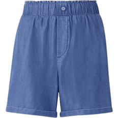 Rich & Royal Shorts Flowing High Waist - Denim Blue