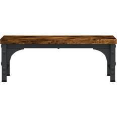 vidaXL Screen Smoked Oak TV Bench 37x14cm