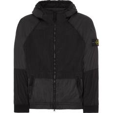 Stone Island Men Outerwear Stone Island Watro TC Hooded Jacket - Black