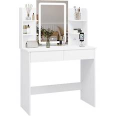 WOLTU Med LED-Belysning MB6112WS Sminkbord