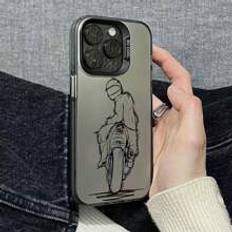 Shein st Mode Motorcykel Tryck Kollisionsskydd Telefonfall Kompatibel med pple Och Samsung Serier