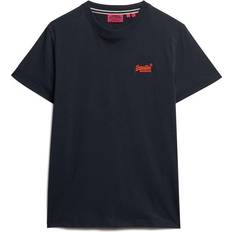 Superdry Essential Logo Embroidered Neon T-shirt - Navy