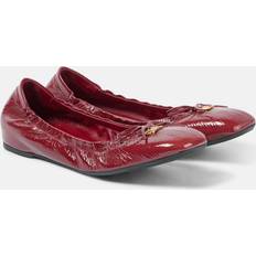 Valentino Garavani Low Shoes Valentino Garavani VLogo Signature Patent Flat - Red