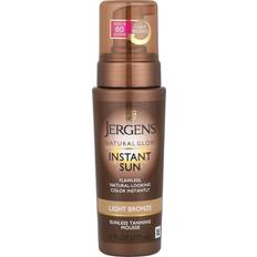 Tinted Self-Tan Jergens Natural Glow Instant Sun Sunless Tanning Mousse Light Bronze 6fl oz