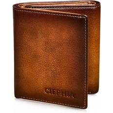Wallets & Key Holders Shein Premium Mens Leather Trifold Wallet