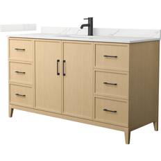 Beige Vanity Units for Single Basins Wyndham Collection Elan (WDX15319)