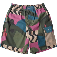 Multicoloured Shorts By Parra Distorted Camo Shorts - Pink