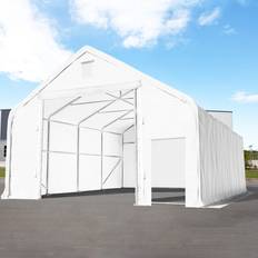 Toolport 8x20m Carpa industrial blanco PVC 2300 Nave desmontable, Nave industrial desmontable