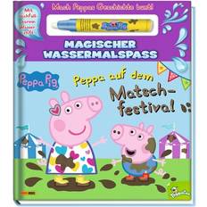 Peppa Wutz Spielsets Panini Peppa Pig: Peppa auf dem Matschfestival Magischer Wassermalspaß