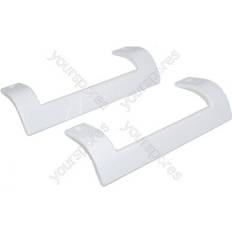 White Goods Accessories Ufixt Beko Fridge Freezer Door Handle Pair White