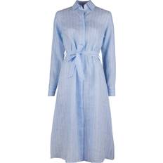 Stenströms Klänningar Stenströms Happy Linen Shirt Dress - Light Blue