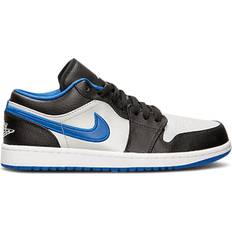 Hombre - Plata Zapatillas de Baloncesto Jordan 1 Low - Black Game Royal Metallic Platinum