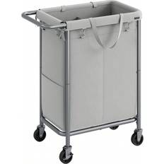 Shein SONGMICS Laundry Basket On Wheels Compartment Laundry Hamper