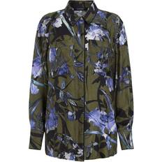 AllSaints Eve Floral Print Shirt - Deep Khaki