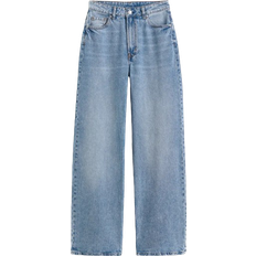 Housut & Shortsit H&M Wide High Jeans - Light Blue