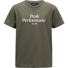 Peak Performance Gröna Barnkläder Peak Performance Original Tee JR Pine Needle - Grön