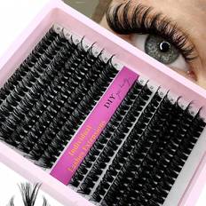 Strip Lashes False Eyelashes Shein Bundles Lines pcs mm Fine Mink Eyelash Extensions Mix Length mm D Russian Volume Individual Cluster Makeup Black Fake Eyelashes