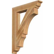 Corbels & Brackets Ekena Millwork 4 W H Balboa Traditional Rough Sawn Bracket Western Red Cedar