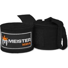 Martial Arts Protection Meister 180" MMA Hand Wraps Pair Black