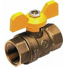 Plumbing ZORO SELECT 1WMG7 1/4' FNPT Brass Ball Valve Inline