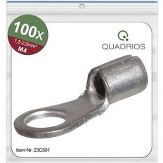 Quadrios 23C501 Ring terminal Cross section max.=2.5 mm² Hole Ø=4.3 mm Not insulated 100 pcs