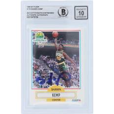 Fleer Shawn Kemp Seattle SuperSonics Autographed 1990-91 Series #178 Beckett Fanatics Witnessed Authenticated Rookie Card