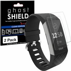 TechGear 2x tpu full coverage screen protectors for fitbit charge 4 charge 3