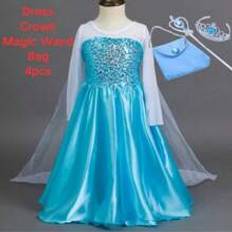 Shein Tjejer Cosplay Princessa Karnevalsfest Cosplay Kostym Barn Bl Snflinga Fdelsedag Maskerad Kl upp Klder
