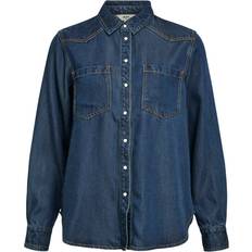 Denimi Puserot Object Denim Shirt - Sininen Denim