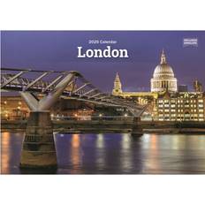 Calendrier mural - Mois Calendriers Carousel Calendars London A5 Calendar 2025