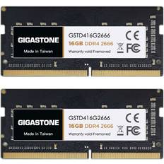 Gigastone 【DDR4 RAM】 Laptop RAM 32GB 2x16GB DDR4 32GB DDR4-2666MHz PC4-21300 CL19 1.2V 260 Pin Unbuffered Non ECC SODIMM for Notebook Laptop Memory Module Laptop ONLY