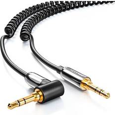 DeleyCON 1.3m Jack-Kabel Spiralkabel Stereo Audio