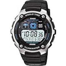 Casio ae-2000w-1a chronograph world time digital black resin sport