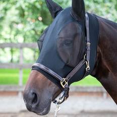 Negro Capuchas para caballos Máscara Antimoscas Con Orejas - Noir