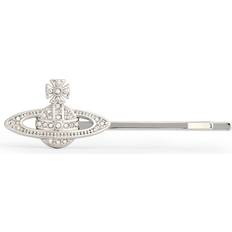 Vivienne Westwood Brooches Vivienne Westwood Mini Bas Relief Orb Bobby Pin silver One